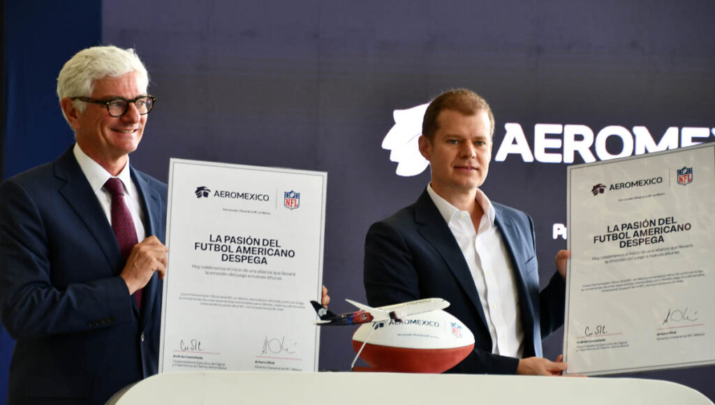 Aeroméxico y NFL patrocinio