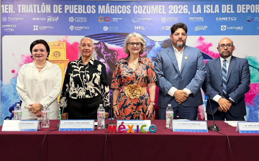 Triatlón de Pueblos Mágicos Cozumel 2026 conferencia